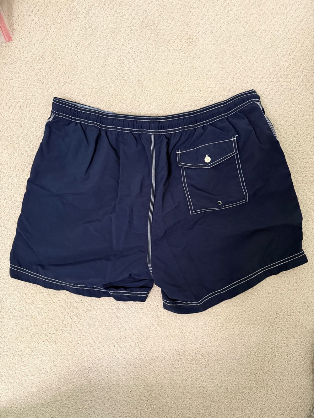 Cremieux Navy Swim Trunks XL Mesh Lined Preppy Coastal Beach Shorts - Picture 8 of 9